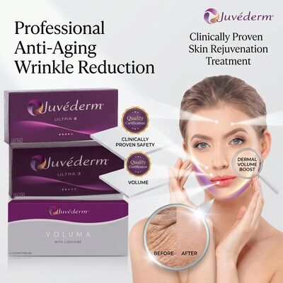 Juvederm Ultra 3 Filler Labbra Acido Ialuronico Iniettabile Filler Dermico 24mg/ml per Volume e Definizione delle Labbra