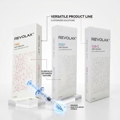 Revolax Sub-Q Full Face Filler Monofasic Hyaluronic Acid Dermal Filler 1.1ml per il ripristino del volume facciale