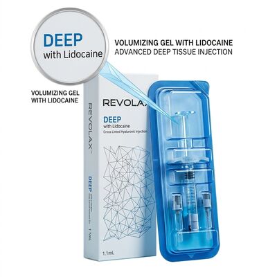 Revolax Deep Marionette Line Filler Monofasic Hyaluronic Acid Dermal Filler 1.1 ml per la correzione dell' angolo della bocca