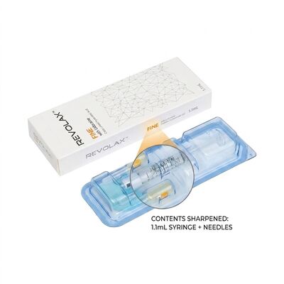 Revolax Fine Glabellar Filler Monofasic Hyaluronic Acid Dermal Filler 1.1ml per la correzione delle linee di fronte