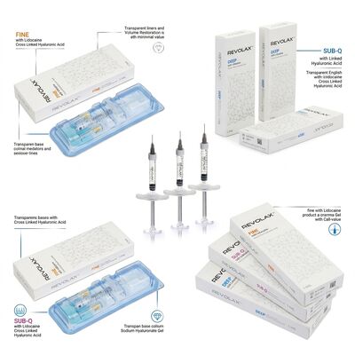 Revolax Fine Forehead Filler Monofasic Hyaluronic Acid Dermal Filler 1.1ml per la correzione della fronte