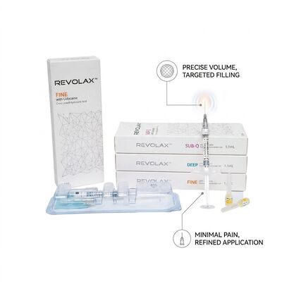 Revolax Sub-Q Chin Filler Monofasic Cross-linked Hyaluronic Acid Dermal Filler 1.1ml per l' ingrandimento del mento