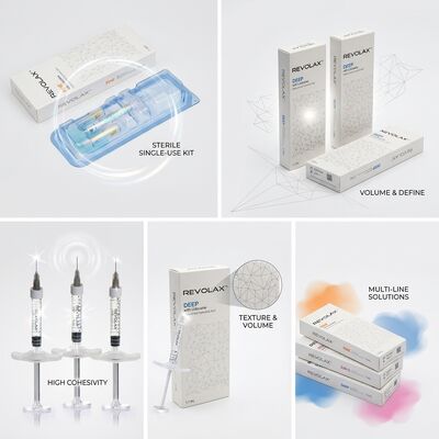 Revolax Fine Dermal Filler Monofasic Hyaluronic Acid Filler 1.1ml per la correzione delle linee sottili dei piedi di corvo