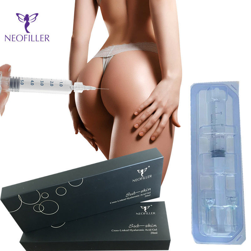 Riempitore puro iniettabile acido ialuronico del siero dell'ha della natica cutanea del riempitore di Subskin 10ml 20ml 50ml