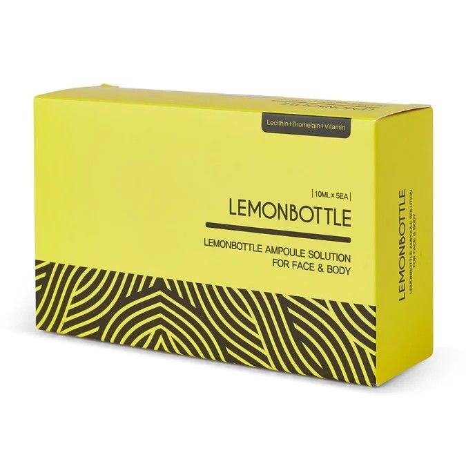 Bottiglia di limone Soluzione di lipolisi definitiva per la riduzione dei grassi 10 ml*5 bottiglie Formula ad alta concentrazione