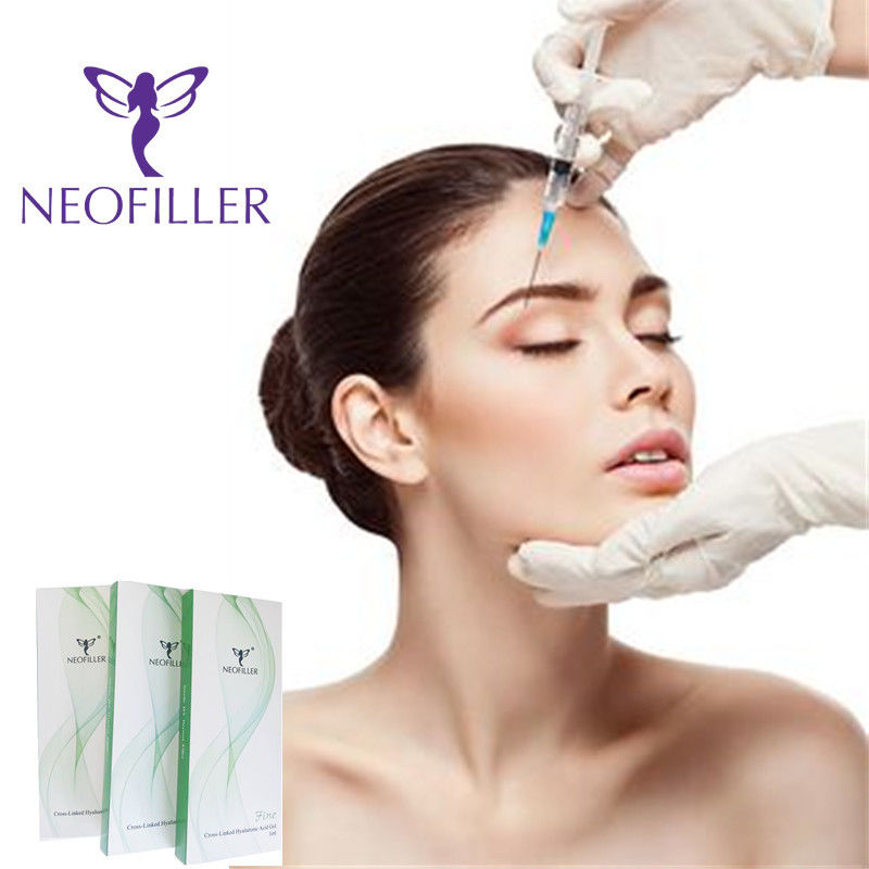 Acido ialuronico trasparente 24 mg-ml Riempitore cutaneo Gel iniettabile Iniezione ipodermica Miglioramento facciale