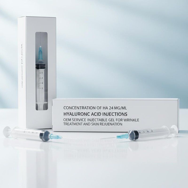 Concentrazione di ha 24 Mg/ml di acido ialuronico per iniezioni di gel iniettabile per servizio OEM per il trattamento delle rughe e il ringiovanimento della pelle