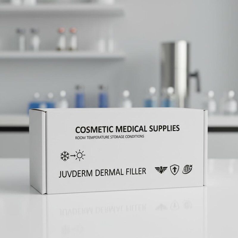 Temperatura ambiente Condizioni di conservazione Juvederm Dermal Filler Iniezione ipodermica DHL UPS FEDEX Spedizione per cosmetici medici