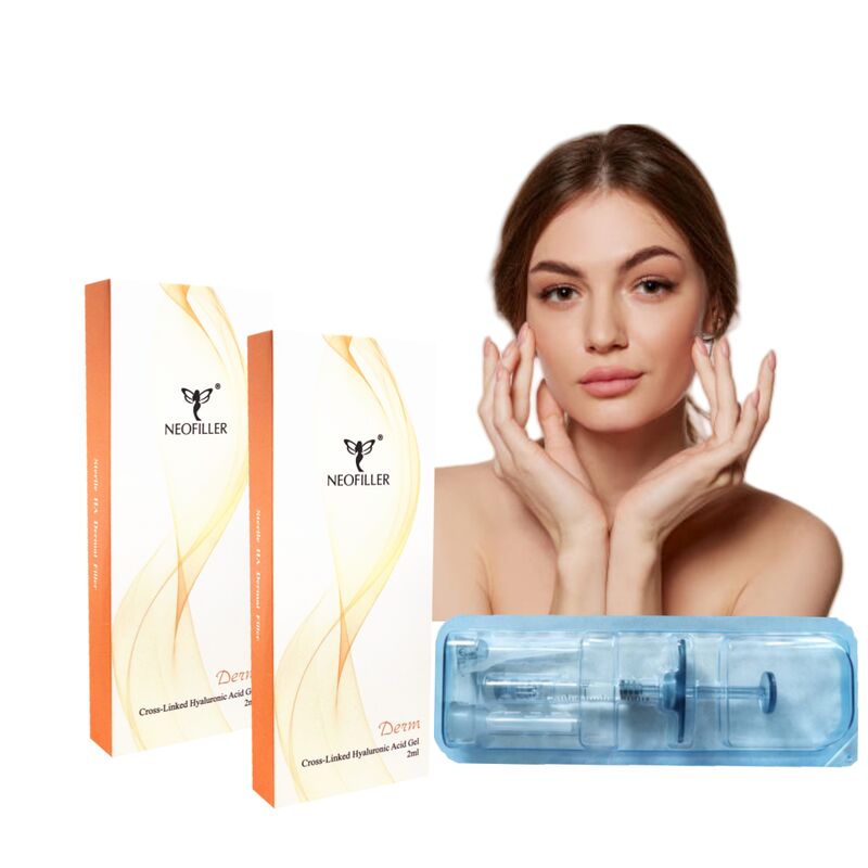 Neofiller Acido ialuronico incrociato riempitore cutaneo gel iniettabile di contorno facciale Formula di ripristino del volume