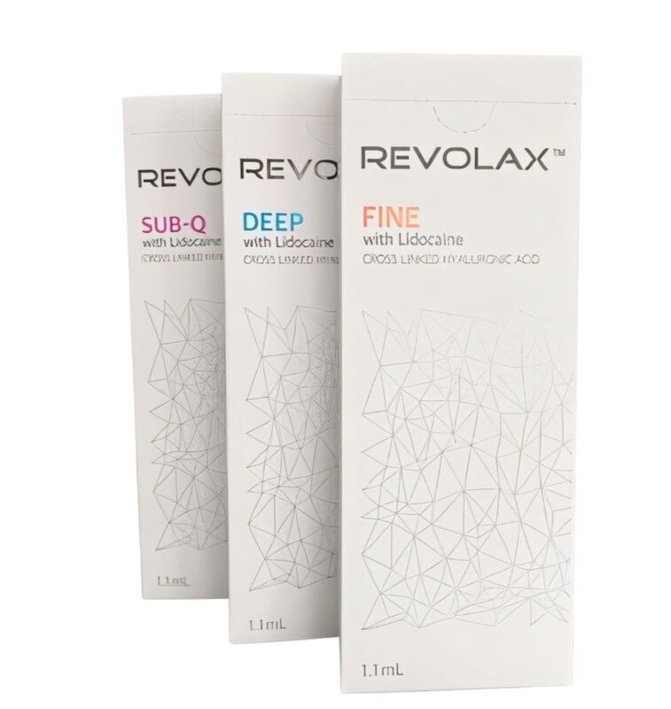 Revolax Dermal Filler Fine Deep Sub-Q Formula iniettabile per la riduzione delle linee facciali e il ripristino del volume