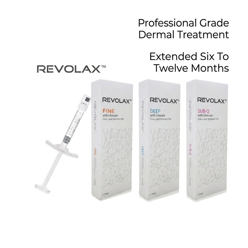 Acido ialuronico Revolax Dermal Filler soluzione iniettabile sicura per il contorno facciale, riduzione delle rughe e idratazione della pelle