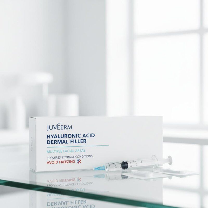 Acido ialuronico Juvederm filler cutaneo adatto a più zone del viso e richiede condizioni di conservazione Evitare il congelamento