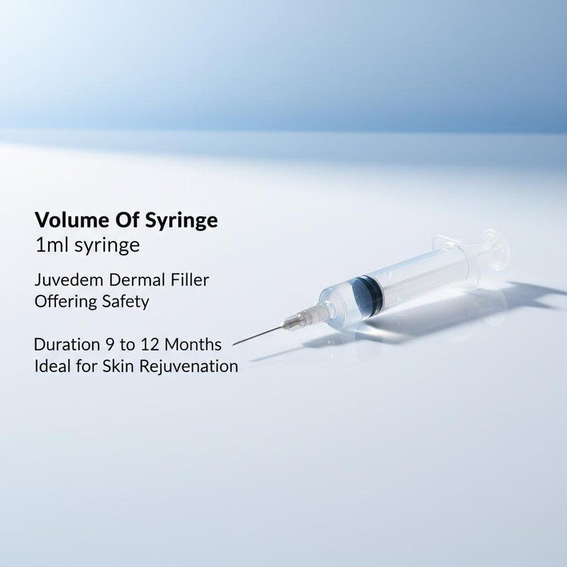 Volume della siringa 1ml siringa Juvederm Dermal Filler Offre sicurezza Durata 9 a 12 mesi Ideale per il ringiovanimento della pelle